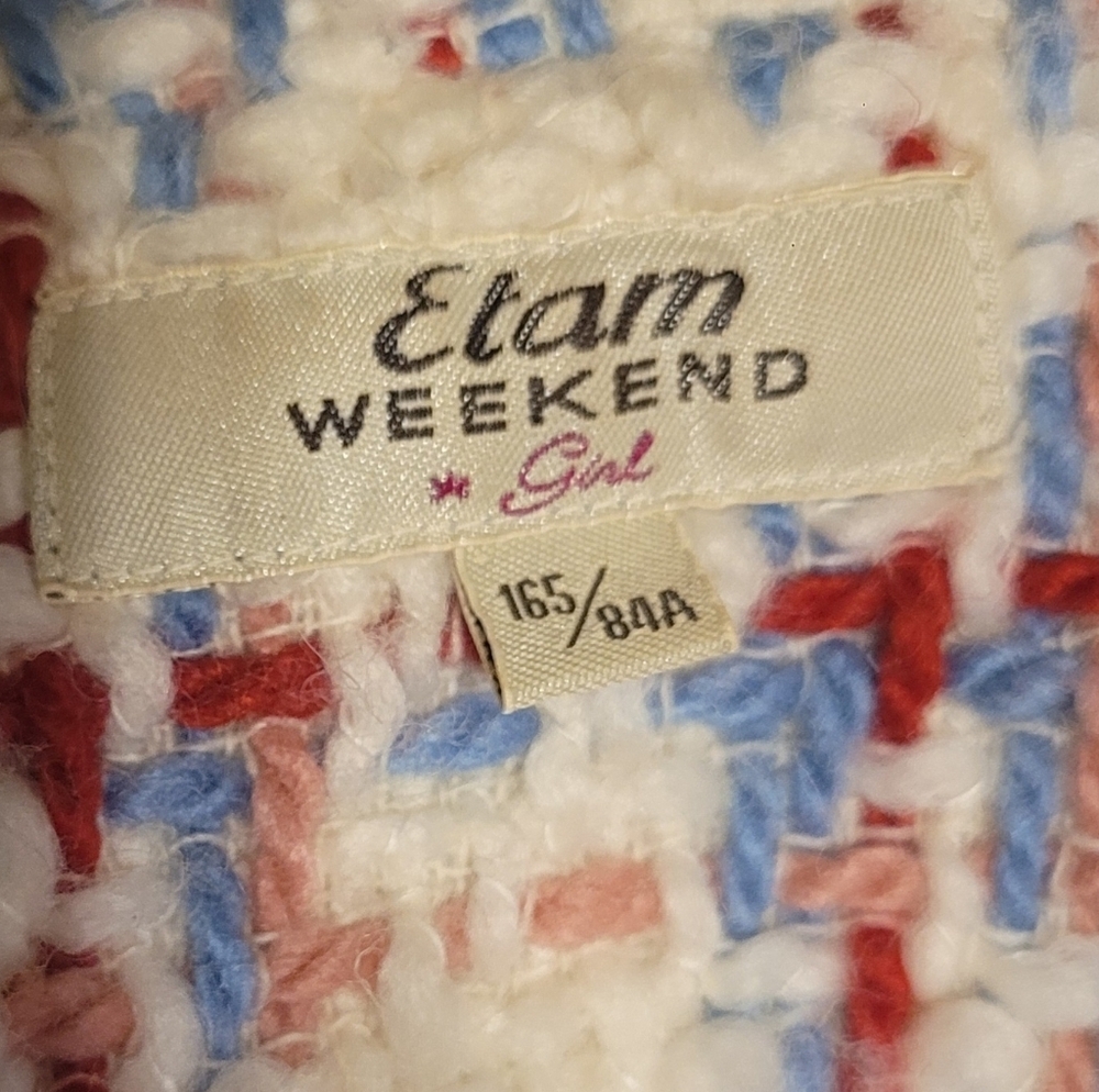 VTG Elam Weekend Women's Wool Coat Scandi Minimal Streetwear Grandma Core - Picture 2 of 7